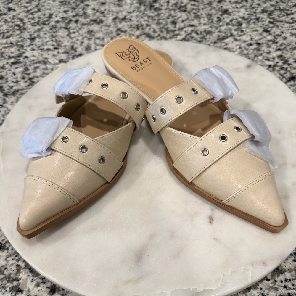 BEAST FASHION Swirl Mules NIB